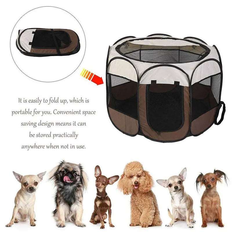 PetPal OctaCrate: Foldable Pet Crate Outdoor/Indoor