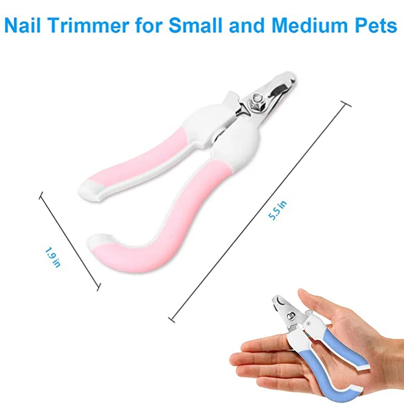 Professional Pet Nail Clippers Stainless Steel For Dogs & Cats Ergonomic Grooming Supplies - Crazy Pawz