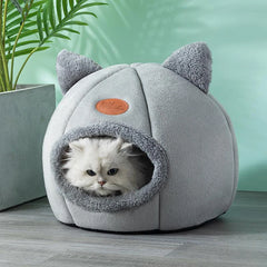 Winter Warm Igloo Cat Bed & Small Dog House - Plush Nest For Pet's - Pet Bed -  Crazy Pawz