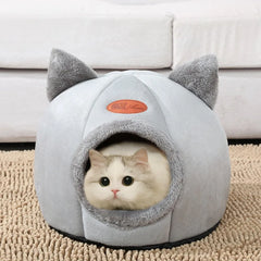 Winter Warm Igloo Cat Bed & Small Dog House - Plush Nest For Pet's - Pet Bed -  Crazy Pawz