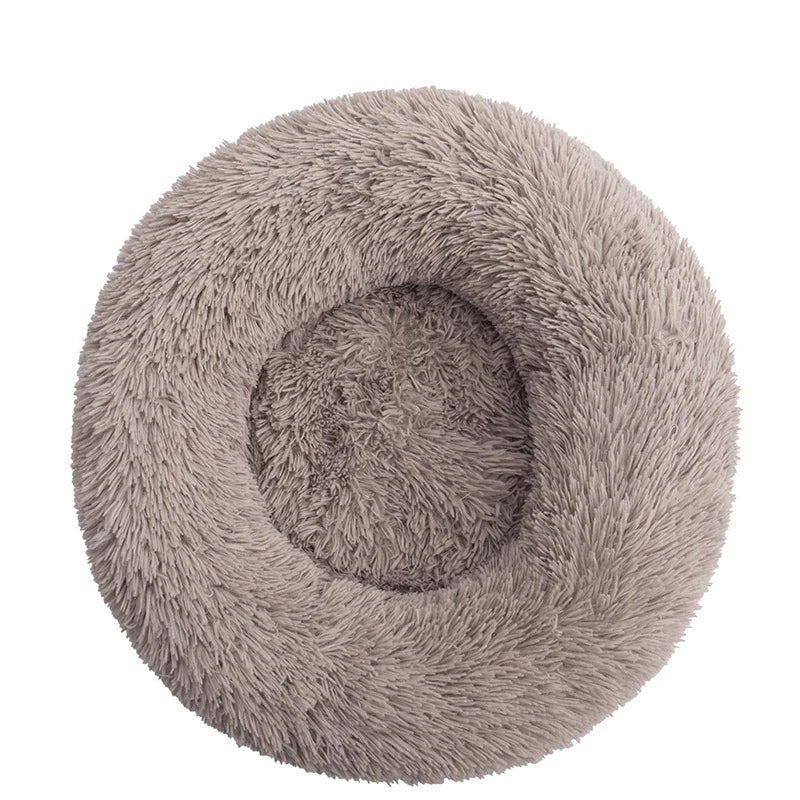 40-110cm Round Pet Bed for All Size Dogs & Cats – Super Soft Plush Dog Bed, Winter Warm Sleeping for Large & Small Pet's - Crazy Pawz  Pet Bed 