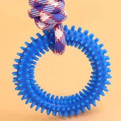 Tug & Pull Donut Ring Chew Dog Toy | Dog Rope Toys for Playful Pets