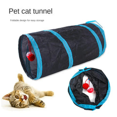 Foldable Indoor Cat Tunnel Play Toy – Breathable Indoor Pet Tunnel | Durable Design - cat tunnel -  Crazy Pawz