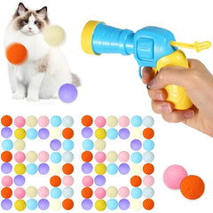 Interactive Launching Pet Toy for Cats & Kittens – Plush Ball Launcher Game - Cat Toy -  Crazy Pawz