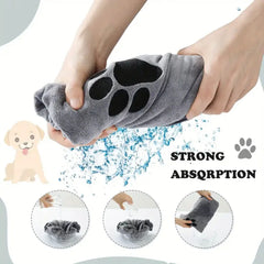 Super Soft Microfiber Pet Bath Towel - Absorbent, Quick-Dry Dog & Cat Blanket | Pet Grooming Supplies - Dog Blanket -  Crazy Pawz