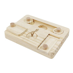 Wooden Foraging Puzzle Toy for Rats, Hamsters, and Small Pets – Enrichment Fun & Mental Stimulation - Foraging Pet Puzzle -  Crazy Pawz