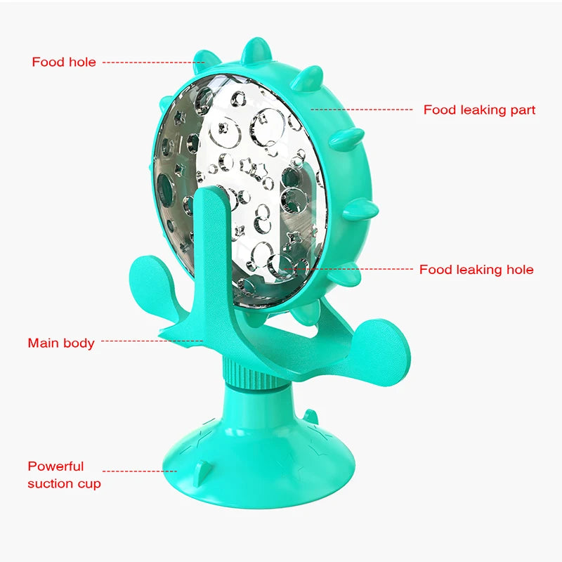 Interactive Ferris Wheel Treat Dispenser Toy for Cats - Moving Slow Feeder for Cat's & Kittens - Cat Toy -  Crazy Pawz