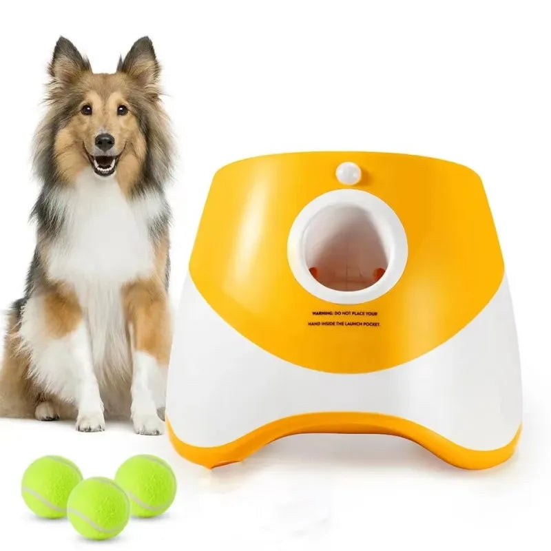 Automatic Dog Ball Launcher | Self Playing Interactive Fetch Toy for Small Pet Dogs