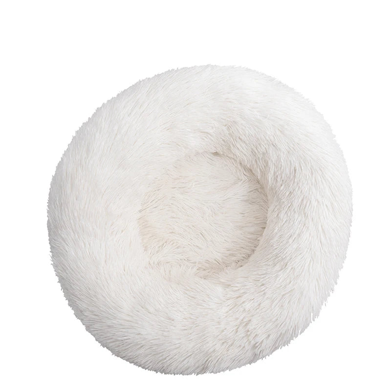 40-110cm Round Pet Bed for All Pets – Super Soft Plush Winter Pet Bed, Winter Warm Sleeping for Large & Small Pet's - Crazy Pawz  Pet Bed 