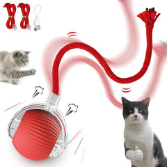 Interactive Electric Cat Ball String Chase Toy -  Toys for Pet Cats/Kittens - Crazy Pawz  Chase Toy 