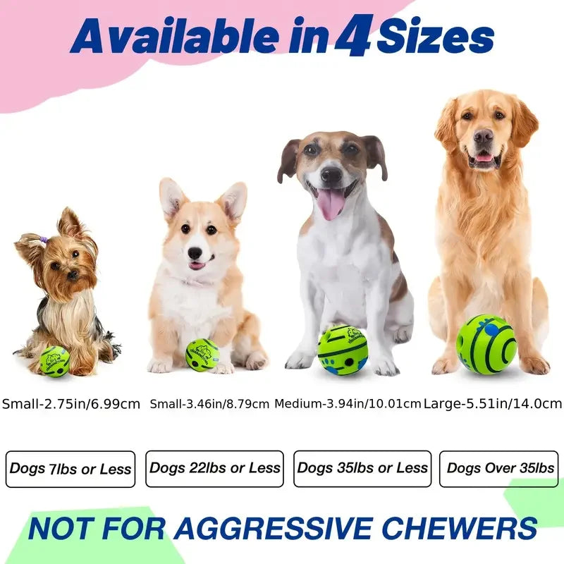 Blind Dog Toy Ball - Sound Emitting Interactive Dog Ball Chew Toy - Dog Ball -  Crazy Pawz