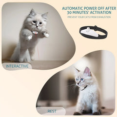 Cat Laser Collar | Rechargeable Laser Cat Laser Pointing Collar - Smart Interactive Cat & Kitten Collar - Crazy Pawz   