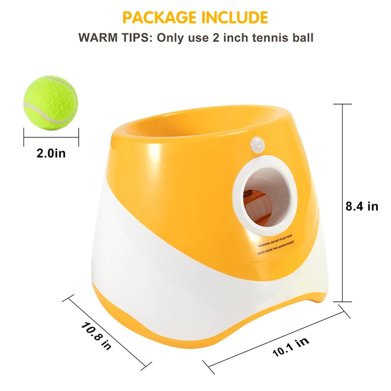 Automatic Dog Ball Launcher | Self Playing Interactive Fetch Toy for Small Pet Dogs