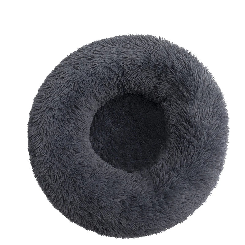 Non-toxic round pet bed in various colors