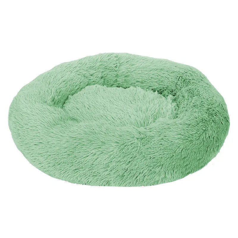 40-110cm Round Pet Bed for All Size Dogs & Cats – Super Soft Plush Dog Bed, Winter Warm Sleeping for Large & Small Pet's - Crazy Pawz  Pet Bed 