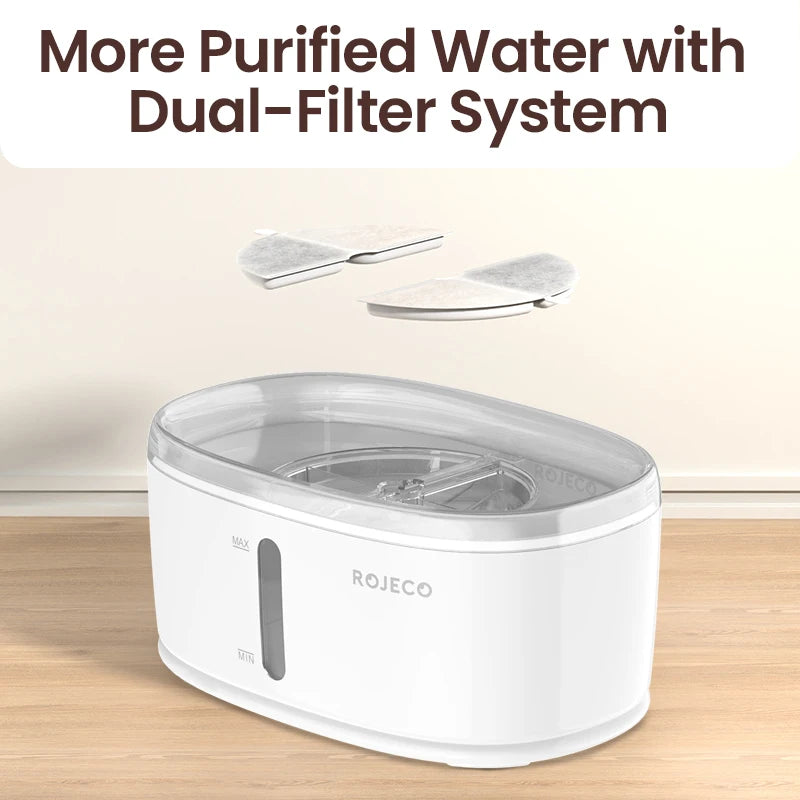 fresh pet water filter bowl