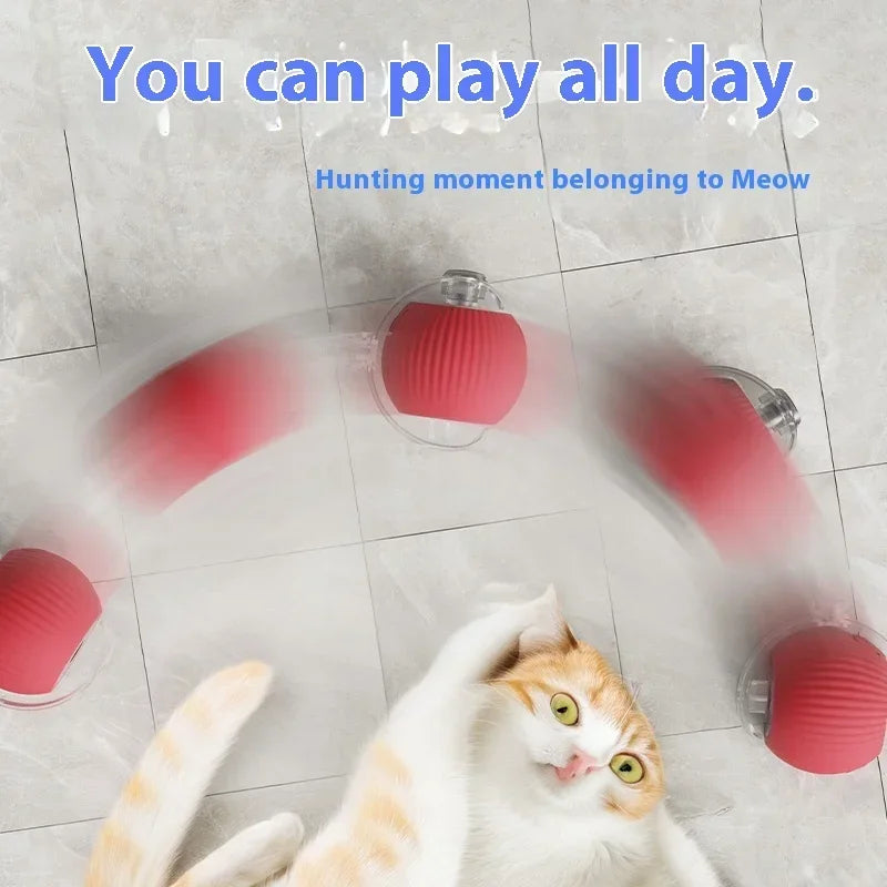 Interactive Electric Cat Ball String Chase Toy -  Toys for Pet Cats/Kittens - Crazy Pawz  Chase Toy 