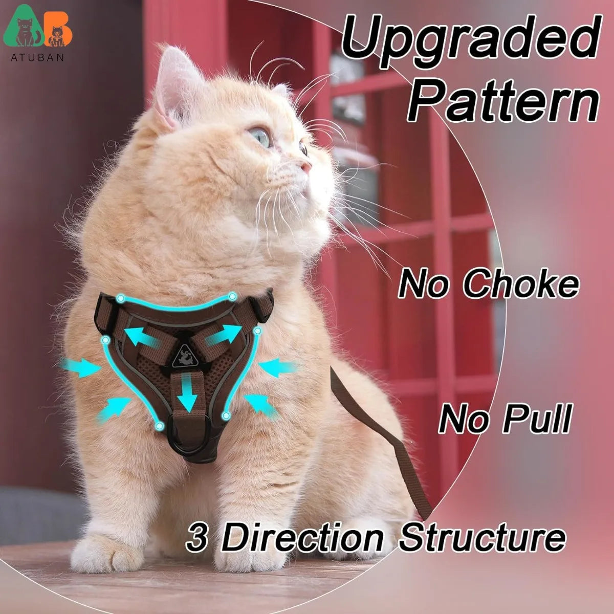 no choke cat harness for training 