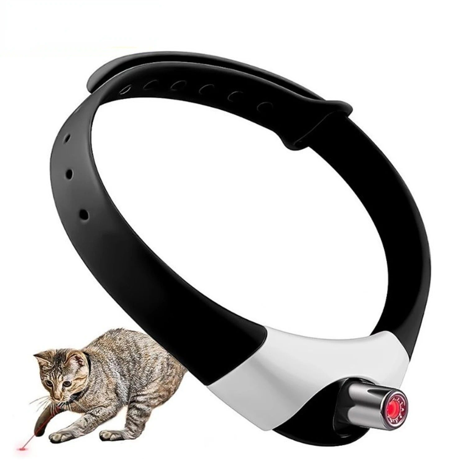 Cat Laser Collar | Rechargeable Laser Cat Laser Pointing Collar - Smart Interactive Cat & Kitten Collar -  -  Crazy Pawz